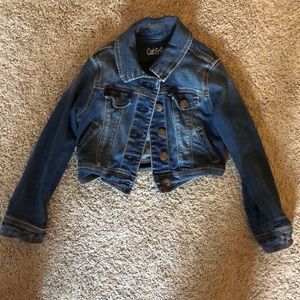 Cat and jacket denim jacket
